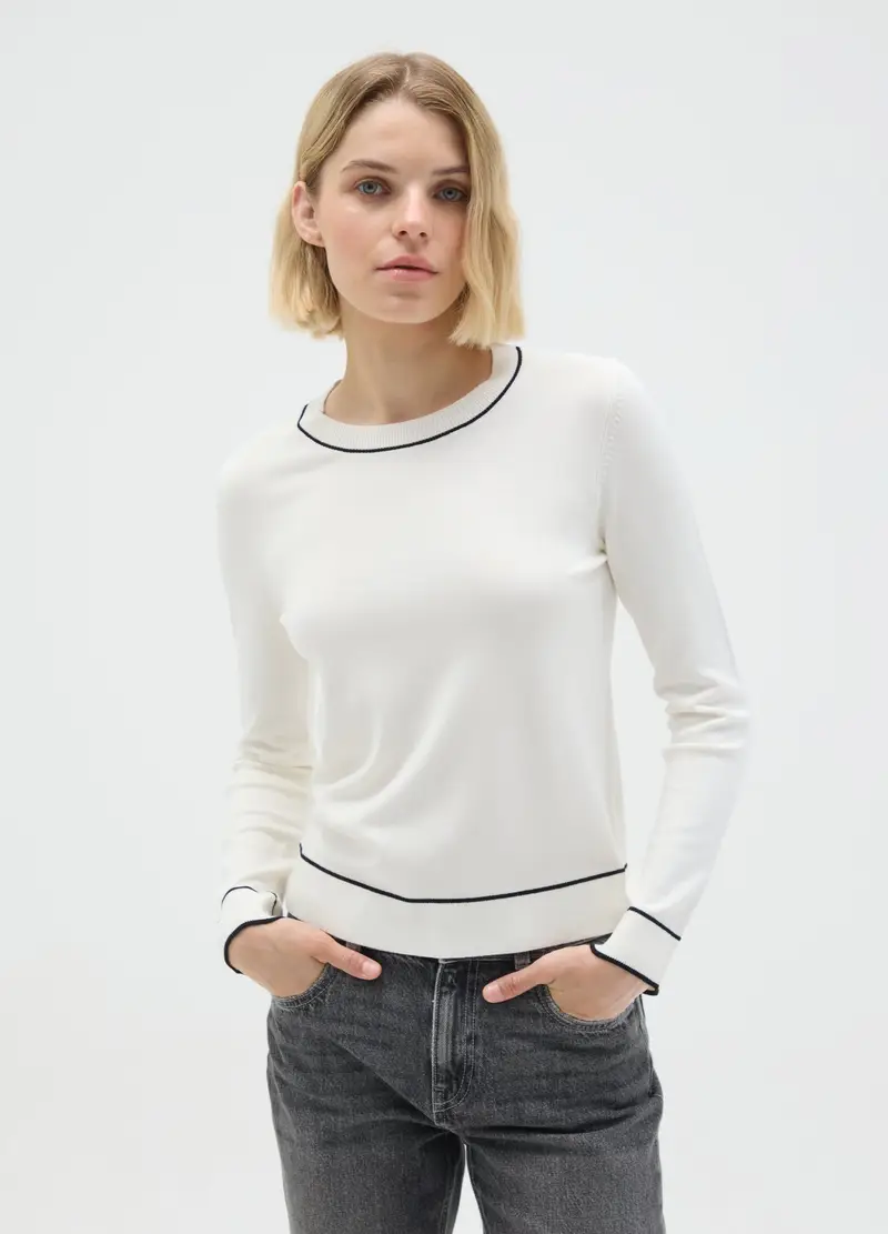 OVS , Maglione In Misto Tessuto Multicolor Regular Fit, Donna, Multicolor, Taglia: S