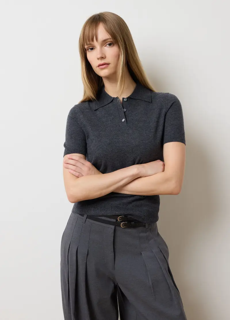 OVS, Maglione In Puro Lana Grigio Regular Fit, Donna, Grigio, Taglia: XS miniatura 2