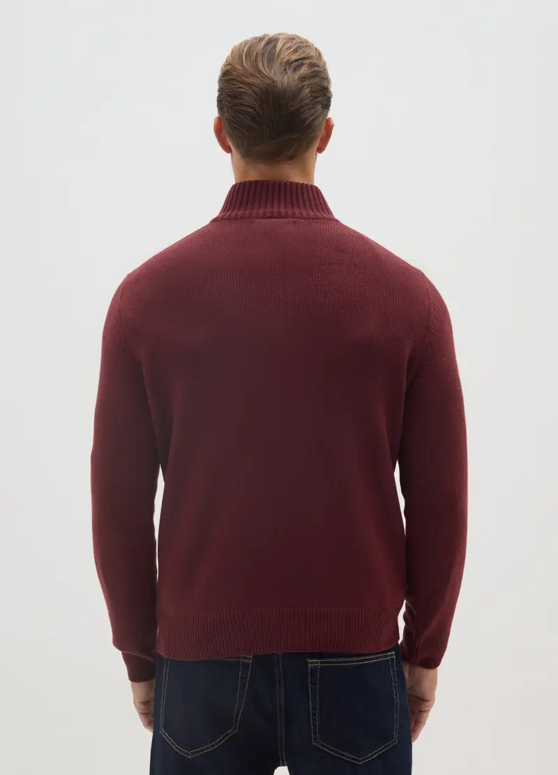 Maglione Rosso Regular Fit, Uomo, Rosso miniatura 3