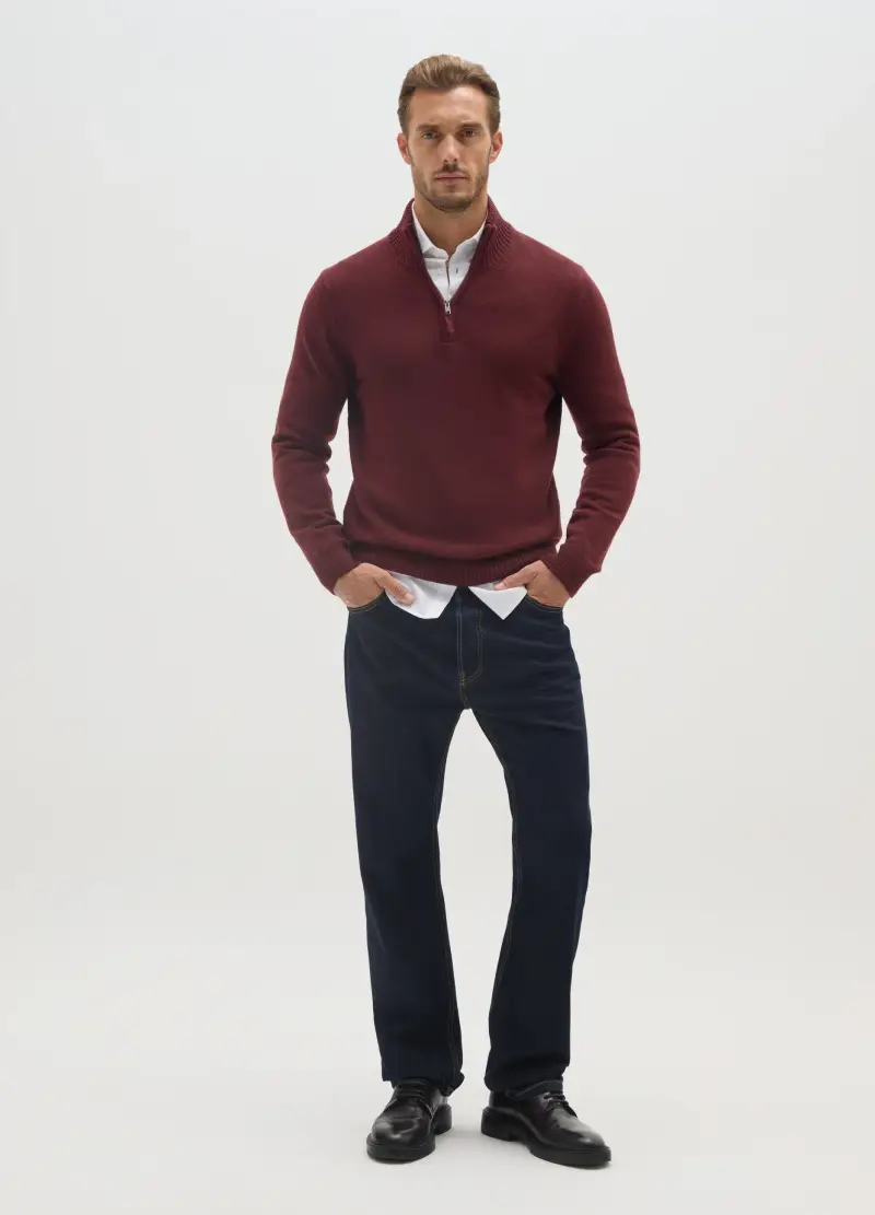 Maglione Rosso Regular Fit, Uomo, Rosso