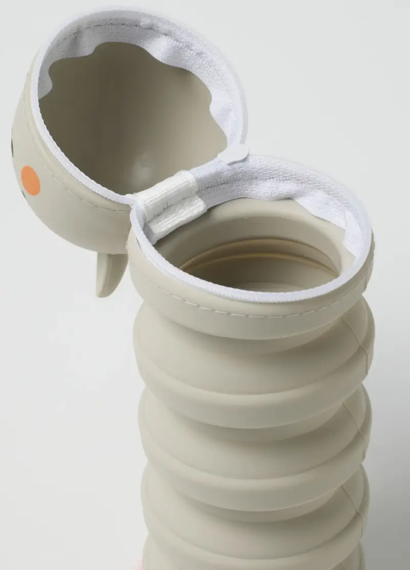 Astuccio A Forma Di Animale Da Bambina In Silicone Grigio, Grigio miniatura 3