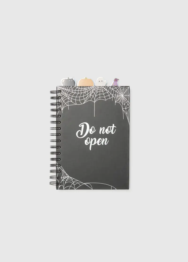 Blocco Note A Spirale Con Dettagli Di Halloween, Donna, Multicolor