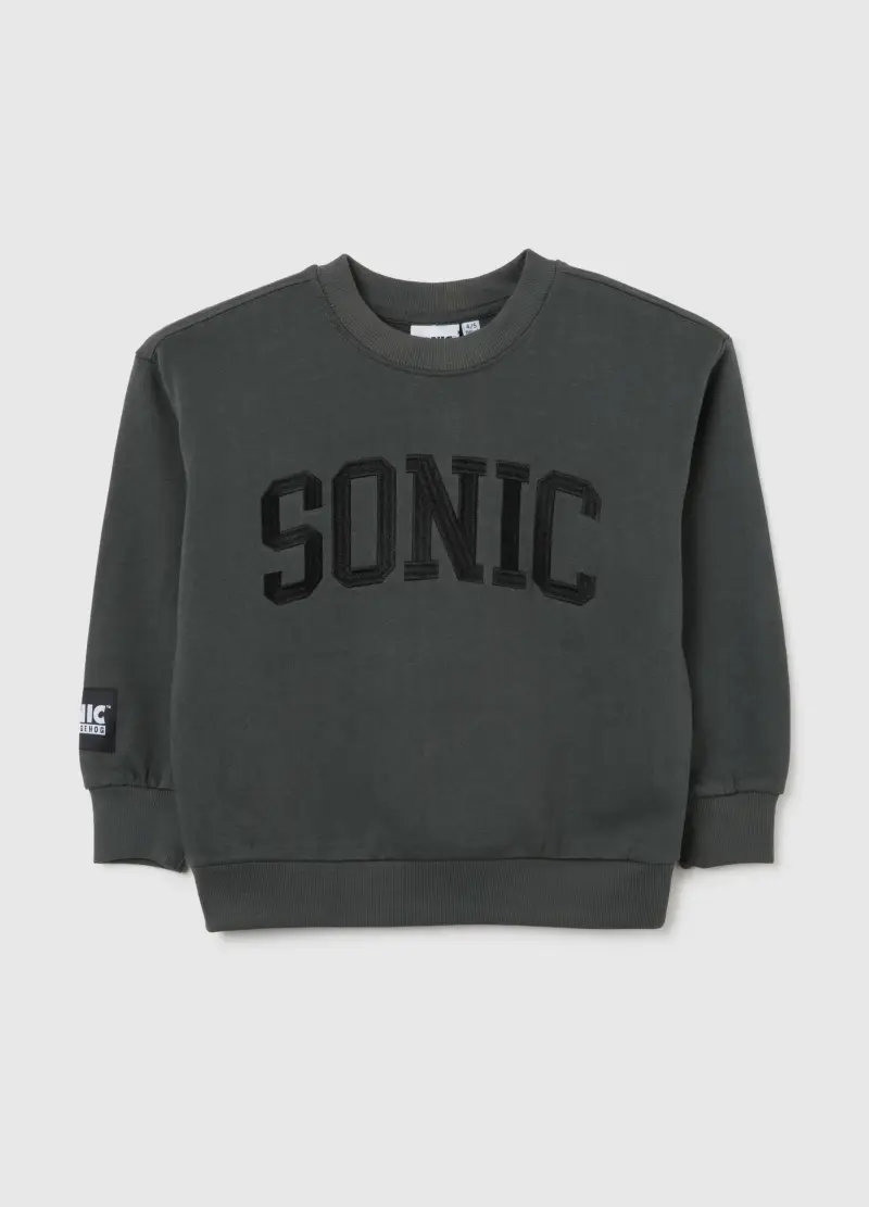 Felpa Da Bambino In Puro Cotone Nero Regular Fit, Nero