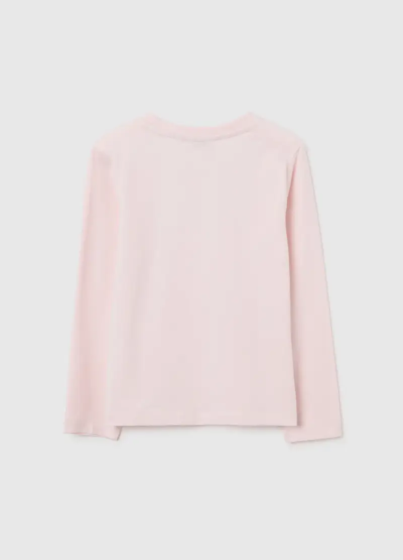 Maglietta Da Bambina In Misto Cotone Rosa Regular Fit Di Hello Kitty, Rosa miniatura 2