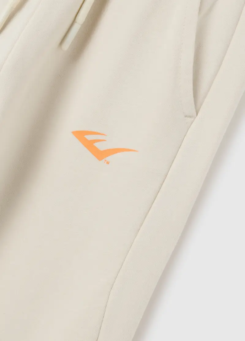 Pantaloni Da Bambino In Puro Cotone Beige Regular Fit, Beige miniatura 2