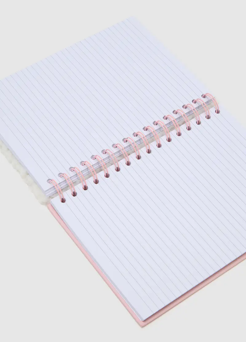 Quaderno In Carta Grigia Con Orsetto, Donna, Grigio miniatura 3