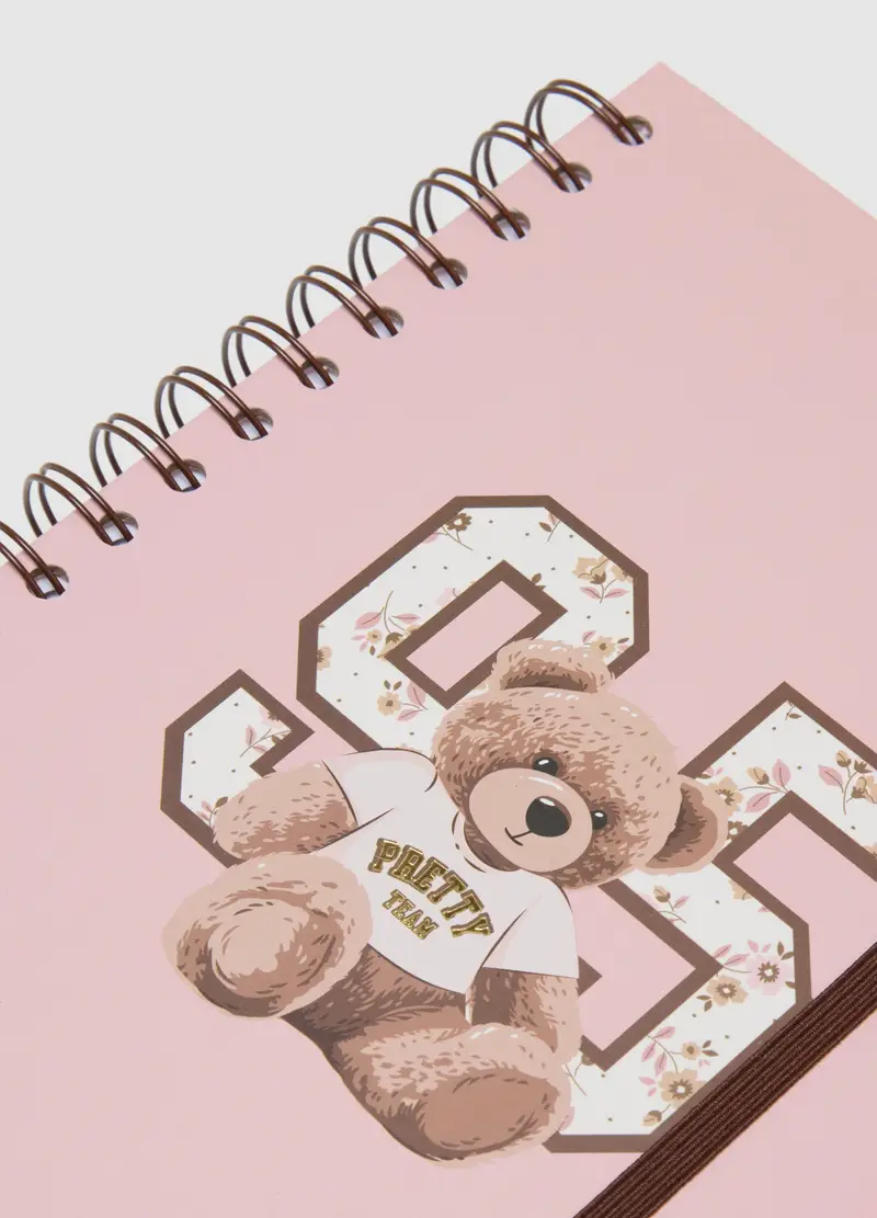 Taccuino In Carta Grigia Con Cuori, Donna, Grigio miniatura 2