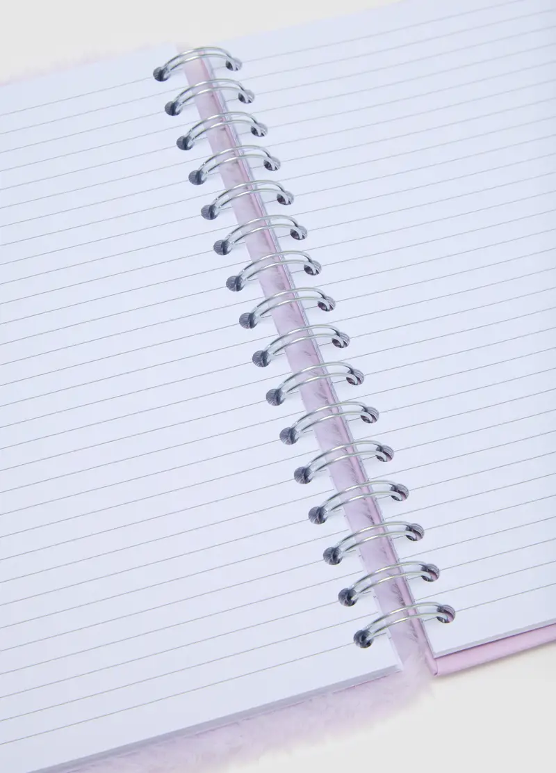 Taccuino In Carta Nero Con Spirale, Donna, Viola miniatura 2