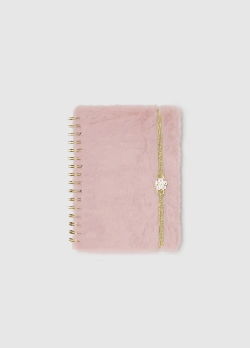 Taccuino In Carta Rosa Con Spirale, Donna, Rosa