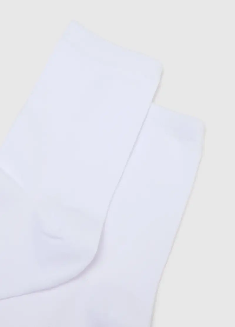 Multipack Calzini Bianchi In Misto Cotone Regular Fit, Donna, Bianco miniatura 2