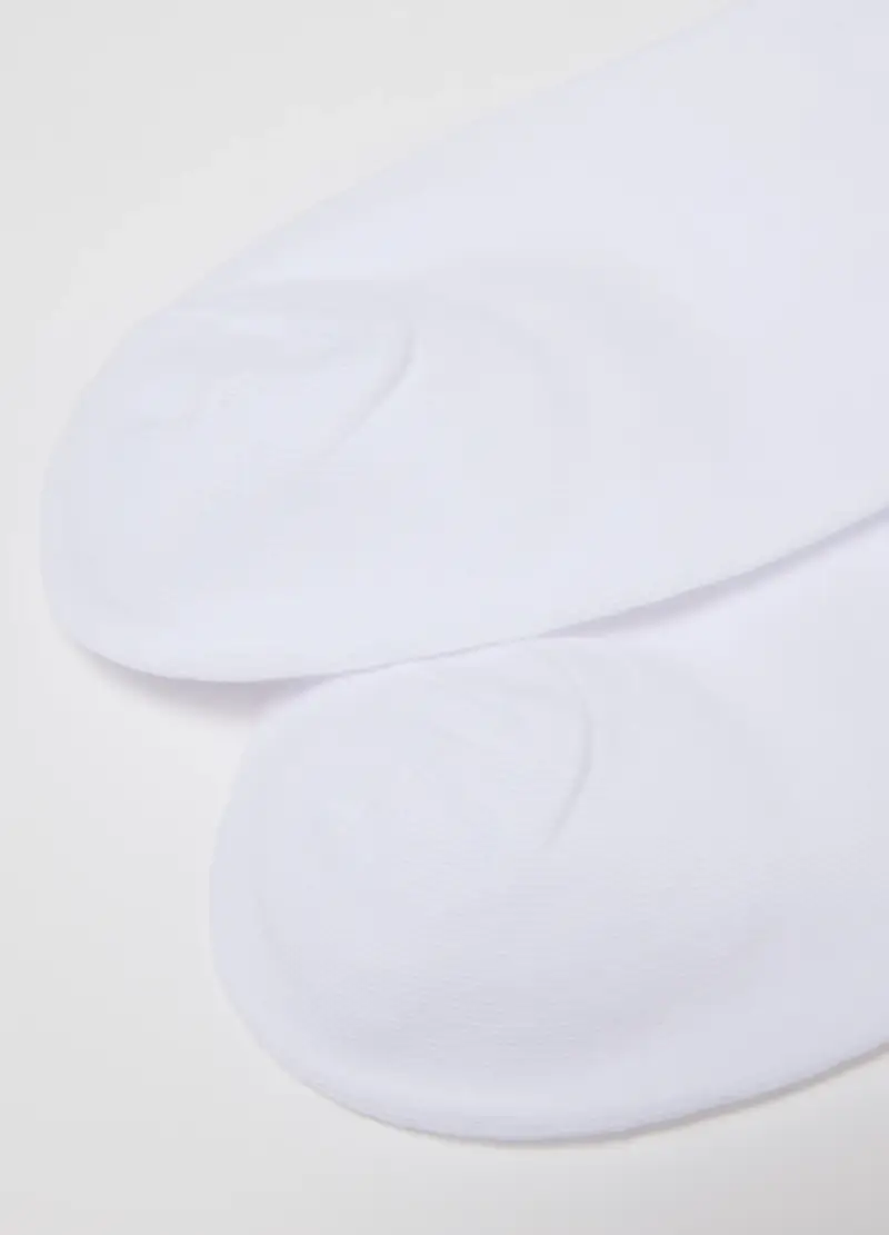 Multipack Calzini Corti Bianchi In Misto Cotone Regular Fit, Donna, Bianco miniatura 2