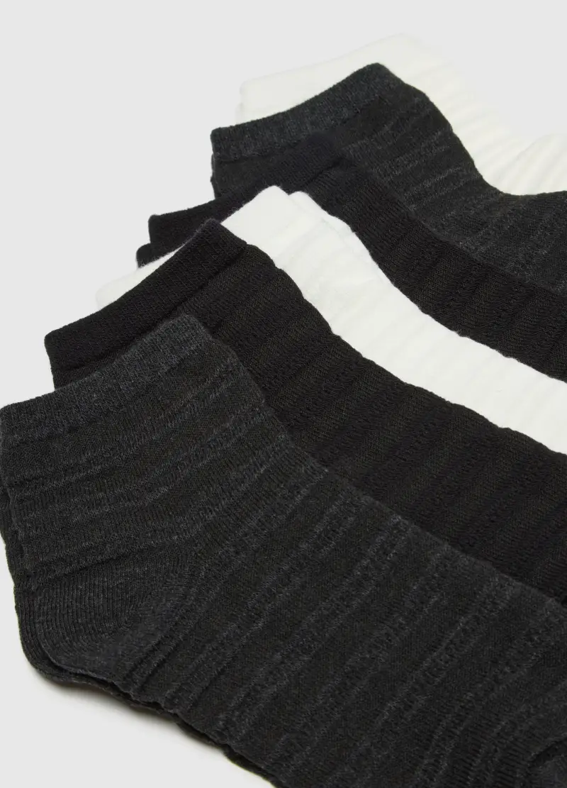 Multipack Calzini In Cotone Elasticizzato Multicolor, Donna, Multicolor miniatura 2