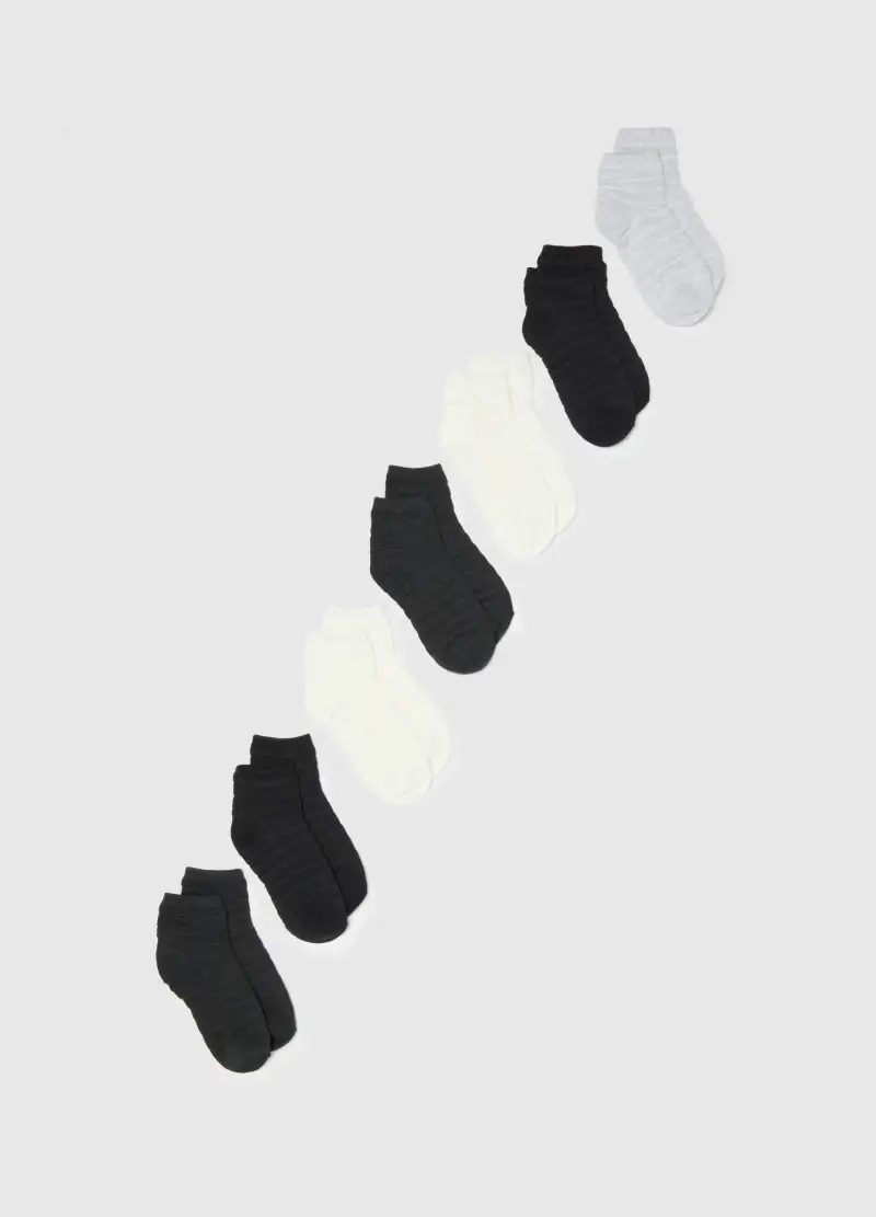 Multipack Calzini In Cotone Elasticizzato Multicolor, Donna, Multicolor