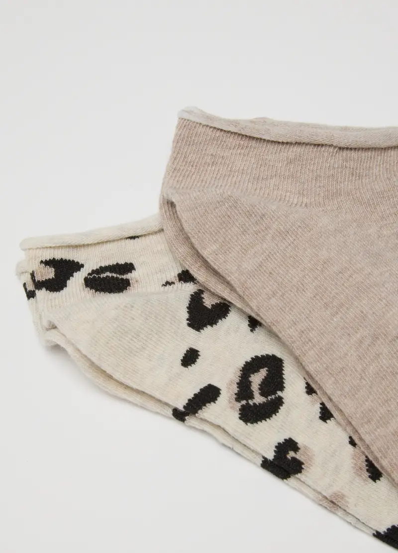 Multipack Calzini In Cotone Multicolor Elasticizzati, Donna, Multicolor miniatura 3