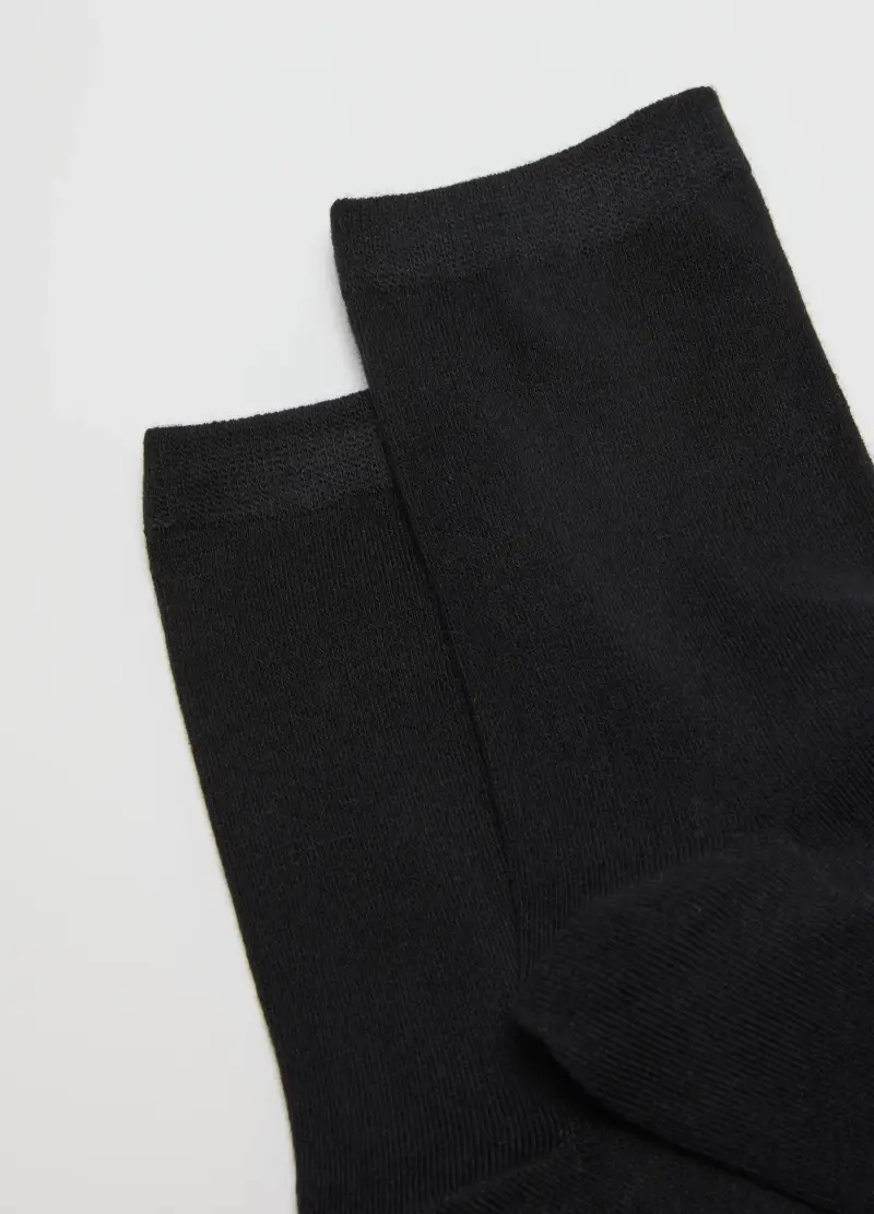 Multipack Calzini Neri In Misto Cotone Regular Fit, Donna, Nero miniatura 3