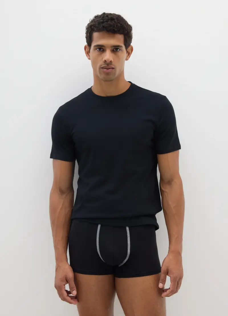 Multipack Di Cinque Boxer In Cotone Elasticizzato Multicolor, Uomo, Multicolor