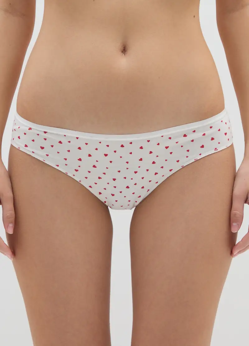 Multipack Di Cinque Slip In Misto Cotone Multicolor, Donna, Multicolor miniatura 2