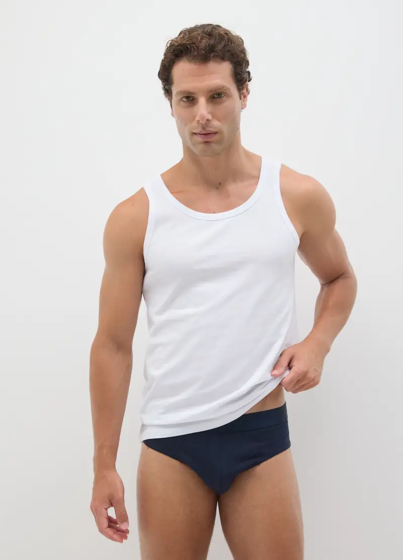 Multipack Di Cinque Slip In Puro Cotone Multicolor, Uomo, Multicolor