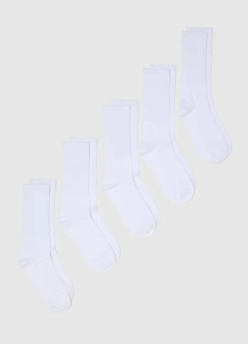 OVS , Multipack Di Lunghe Da Uomo In Misto Cotone Bianche, Bianco, Taglia: ONE SIZE