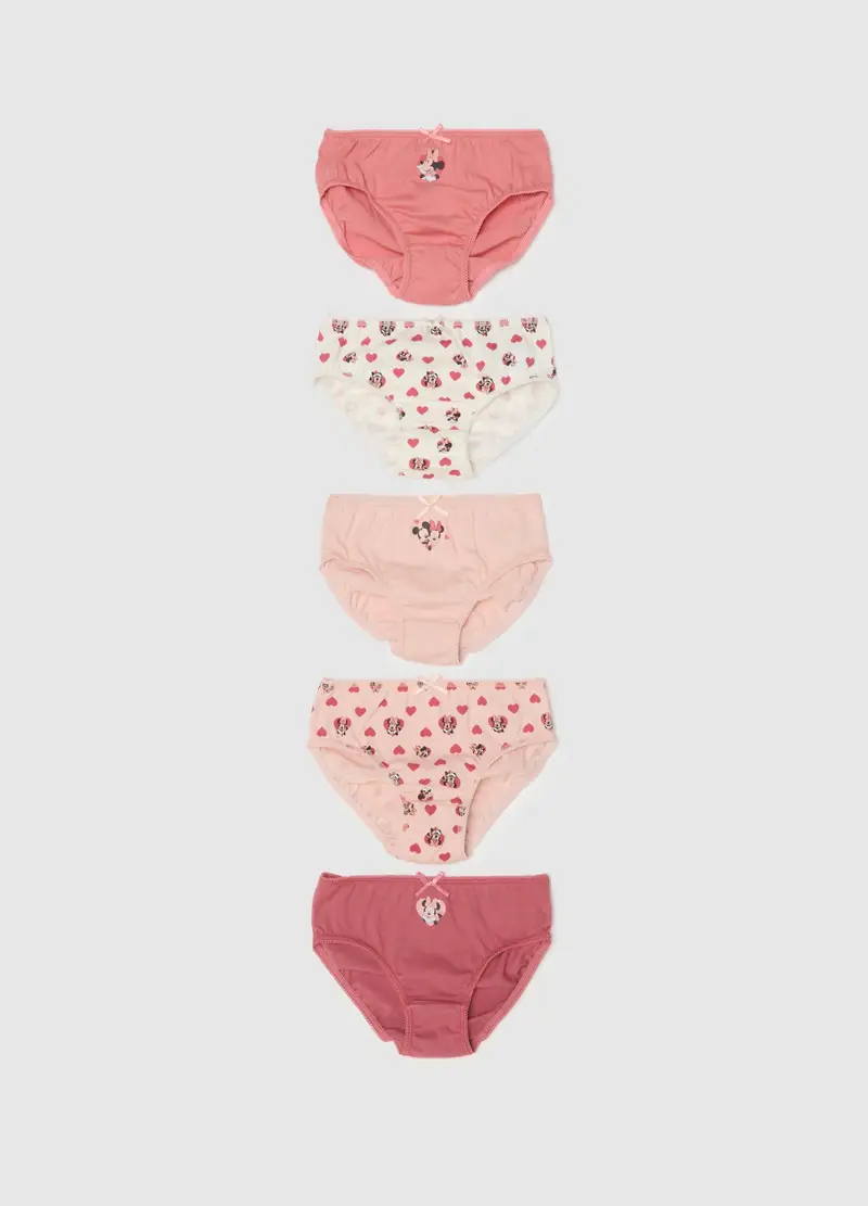 OVS, Multipack Di Mutandine Da Bambina In Puro Cotone Multicolor, Multicolor, Taglia: 24-30