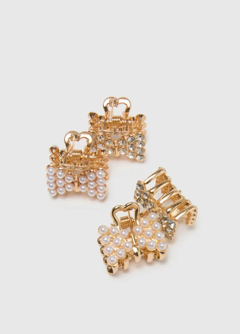 Multipack Fermagli Per Capelli Con Brillantini, Donna, Multicolor miniatura 3