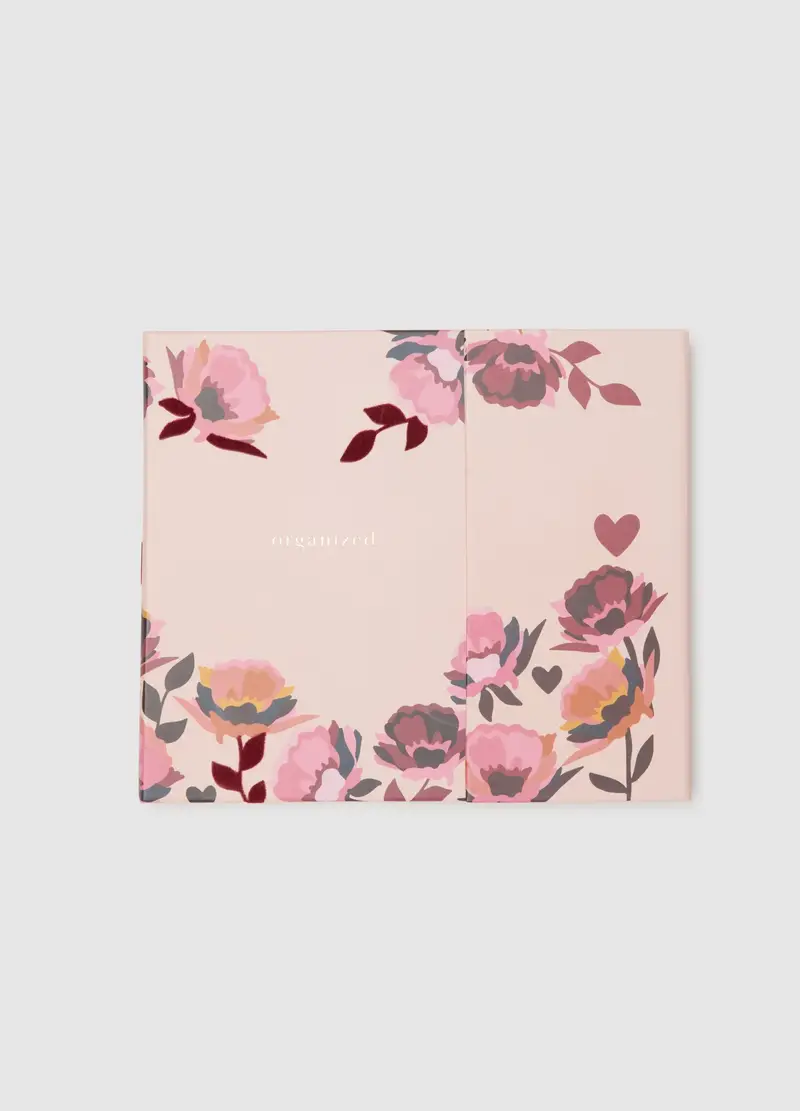 OVS, Organizer In Carta Multicolor Con Fiori, Donna, Multicolor, Taglia: ONE SIZE