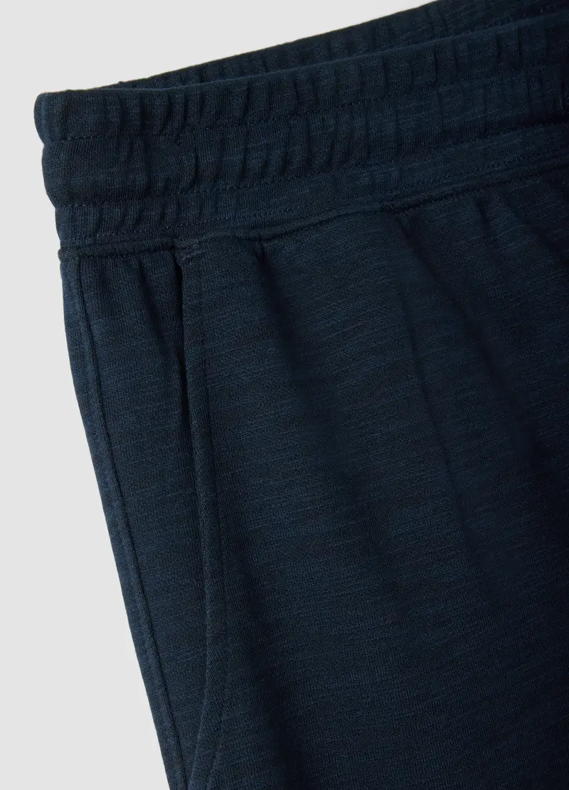 Pantaloncini Pigiama In Misto Cotone Blu Regular Fit, Uomo, Blu miniatura 2