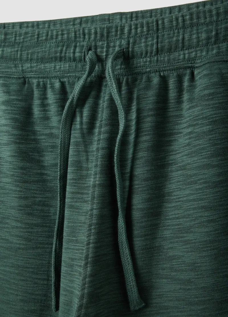 Pantaloncini Pigiama In Misto Cotone Verdi Regular Fit, Uomo, Verde miniatura 2