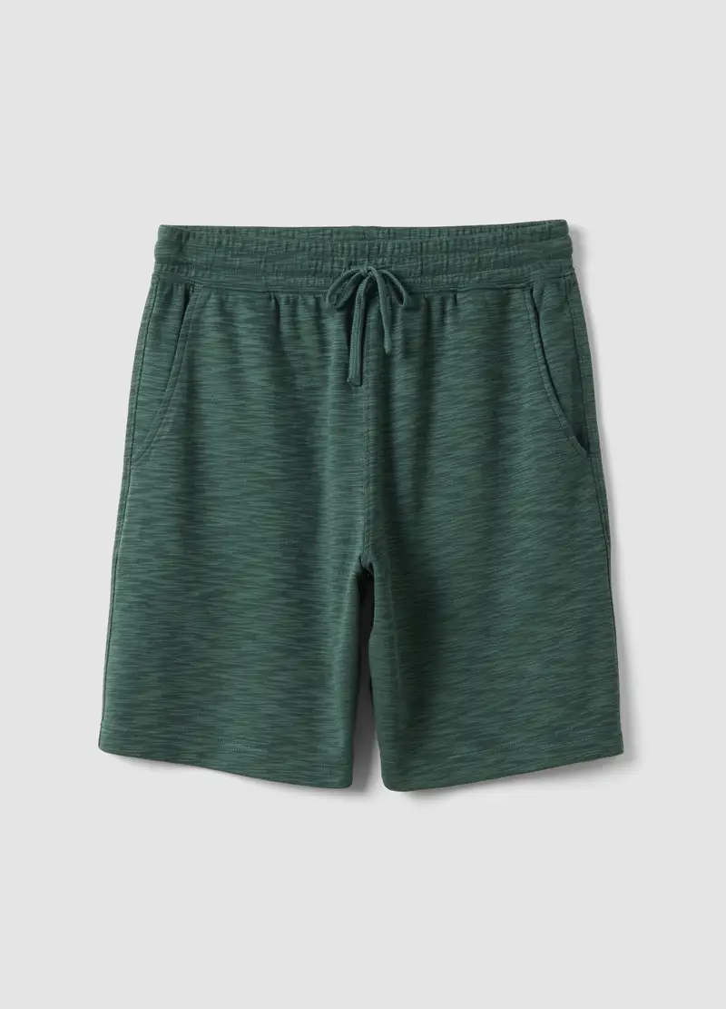 Pantaloncini Pigiama In Misto Cotone Verdi Regular Fit, Uomo, Verde