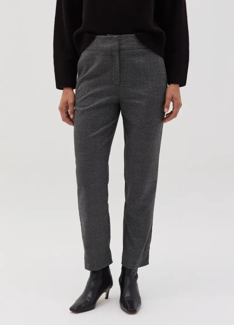 Pantalone A Sigaretta Con Spacchetti, Donna, Grigio miniatura 2