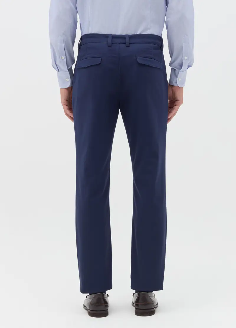 Pantalone Chino Slim Fit, Uomo, Blu miniatura 3