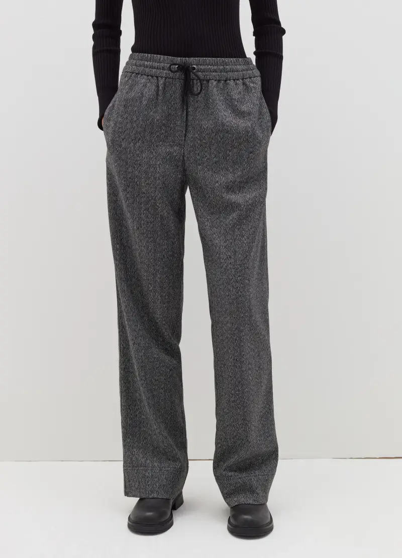 Pantalone Relaxed Fit Con Coulisse, Donna, Multicolor miniatura 2