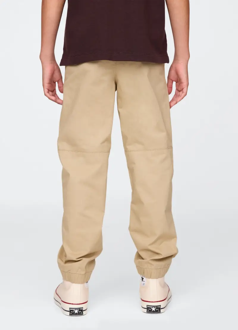 Pantaloni Beige Elasticizzati Per Bambino, Beige miniatura 3