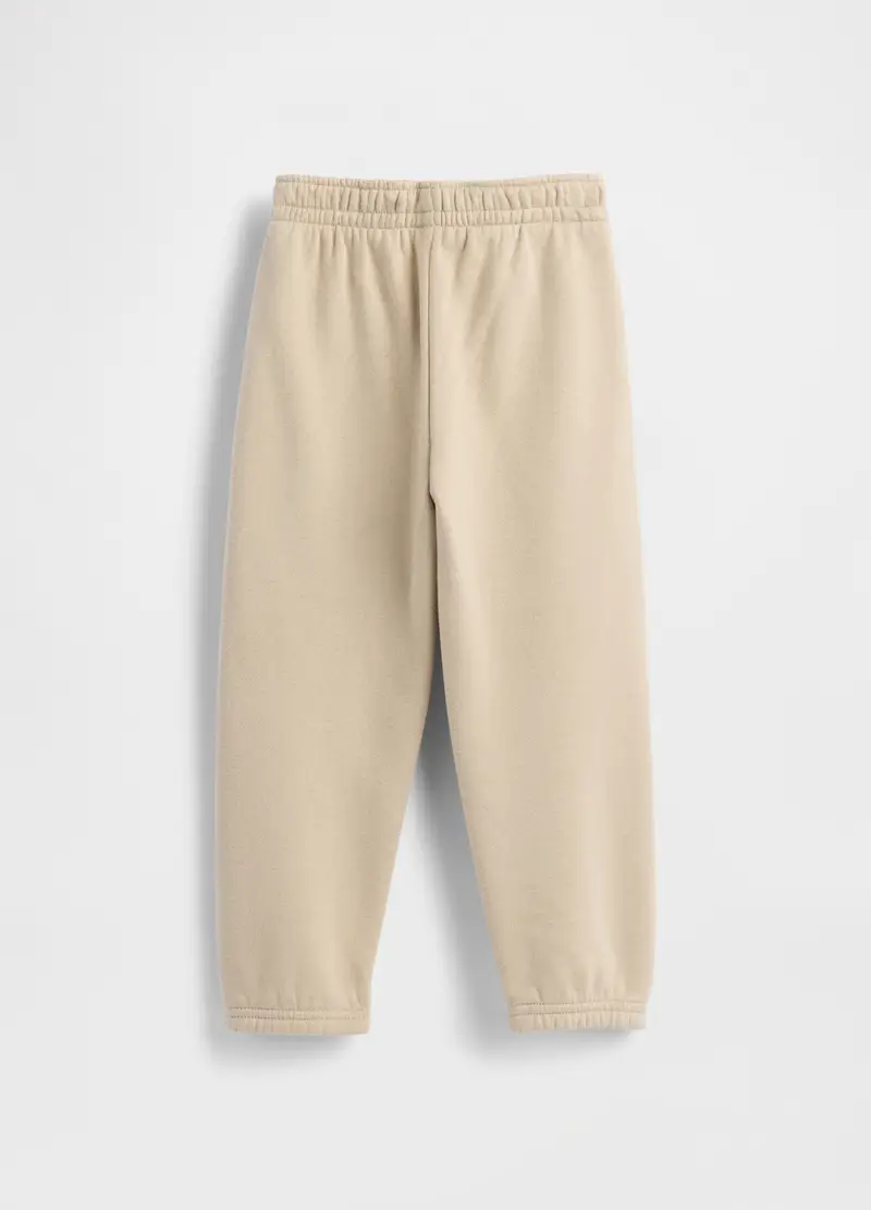 Pantaloni Beige In Misto Cotone E Poliestere, Bambino, Beige miniatura 2