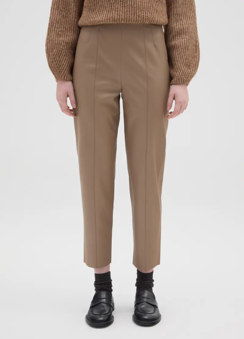 Pantaloni Beige Slim Fit, Donna, Beige miniatura 2