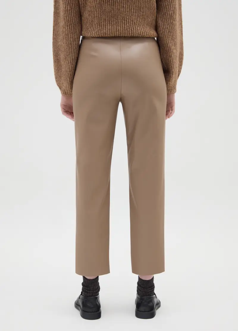 Pantaloni Beige Slim Fit, Donna, Beige miniatura 3