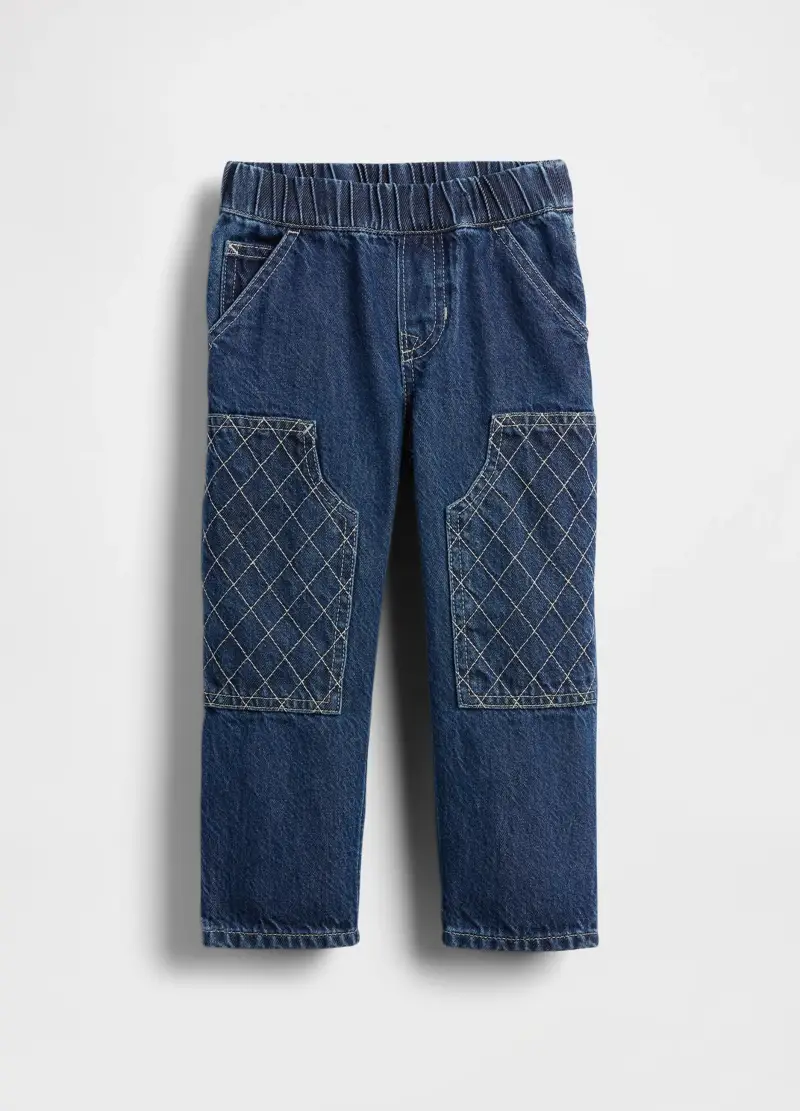 Pantaloni Blu In Denim Per Bambino, Blu miniatura 2