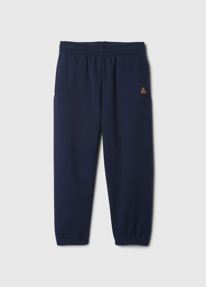 Pantaloni Blu In Misto Cotone E Poliestere, Bambino, Blu