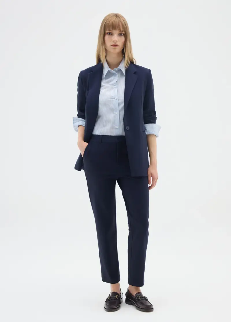 Pantaloni Blu Slim Fit, Donna, Blu