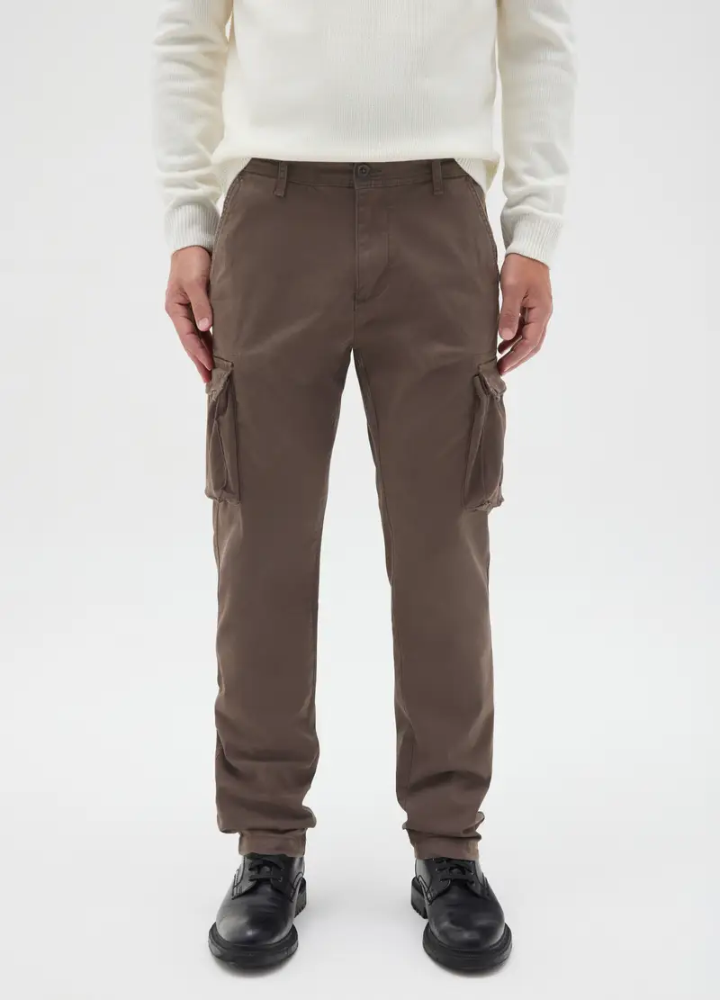 OVS Pantaloni cargo Uomo Marrone 4153430 miniatura 3