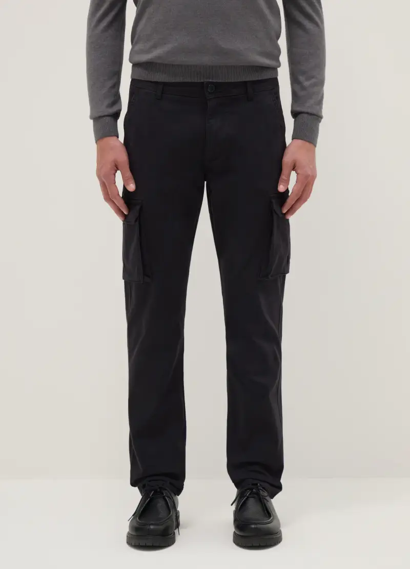 OVS Pantaloni cargo Uomo Nero 3984323 miniatura 2