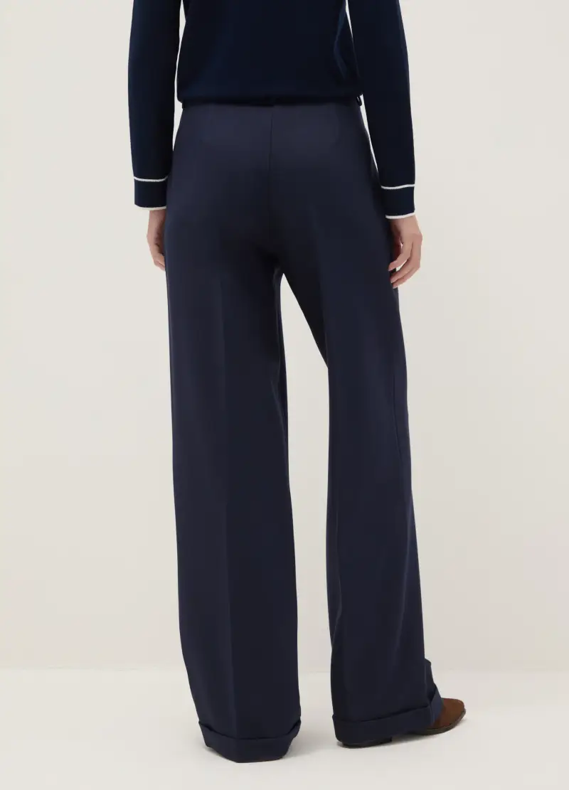 Pantaloni Chino Blu Slim Fit, Donna, Blu miniatura 3