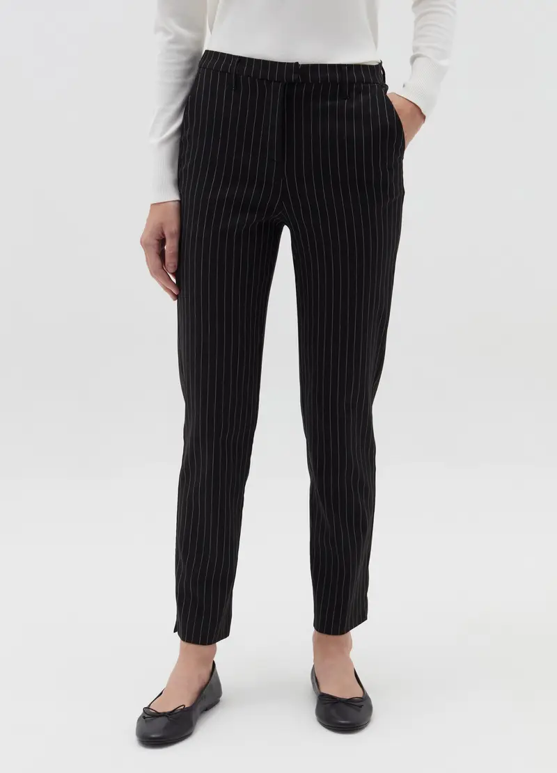 Pantaloni Chino Stretch, Donna, Multicolor miniatura 2