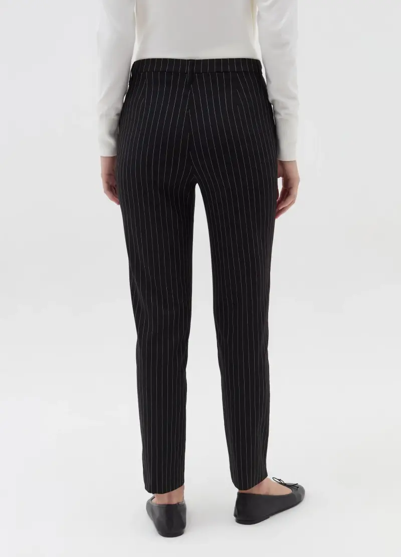 Pantaloni Chino Stretch, Donna, Multicolor miniatura 3