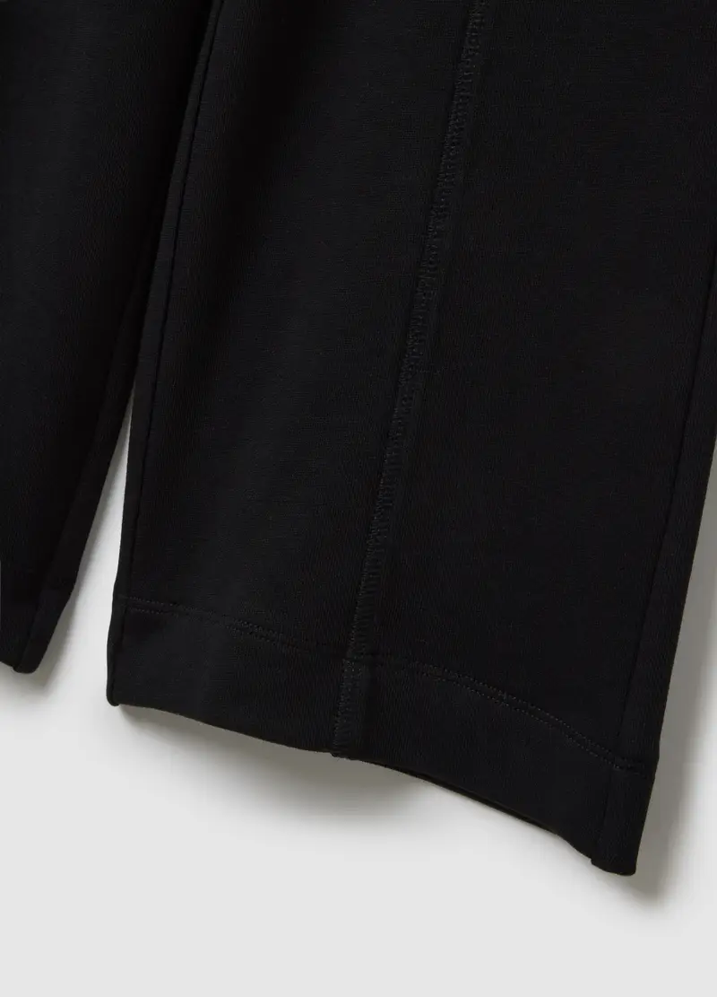 OVS, Pantaloni Da Bambina In Puro Cotone Nero Culotte, Nero, Taglia: 4-5 miniatura 3