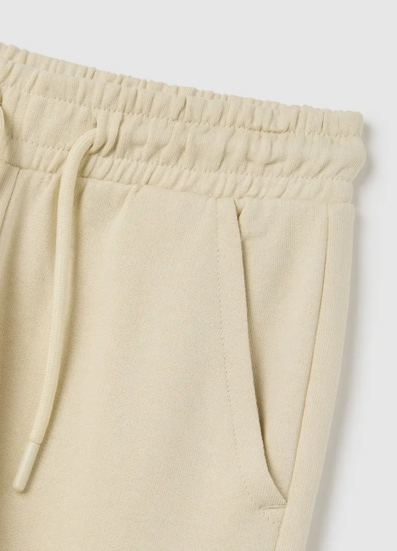 OVS, Pantaloni Da Bambino In Puro Cotone Beige Regular Fit, Beige, Taglia: 3-4 miniatura 3