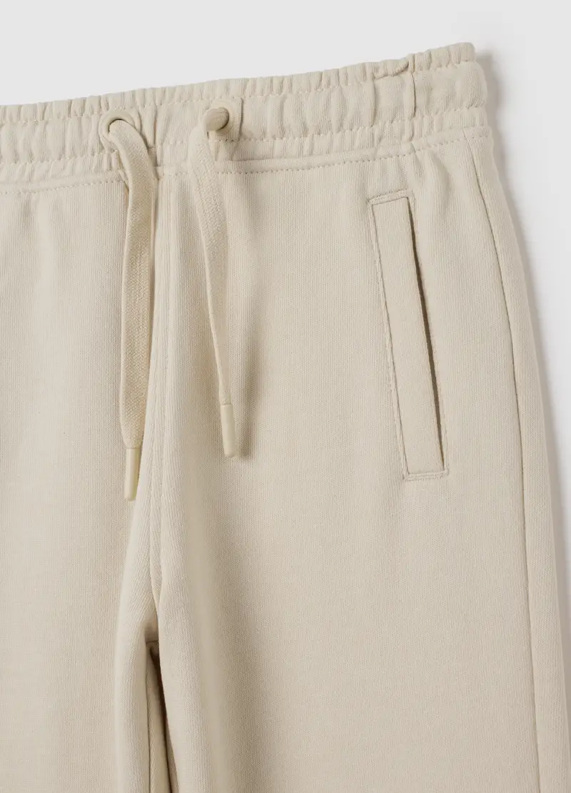 OVS, Pantaloni Da Bambino In Puro Cotone Beige Regular Fit, Beige, Taglia: 3-4 miniatura 2