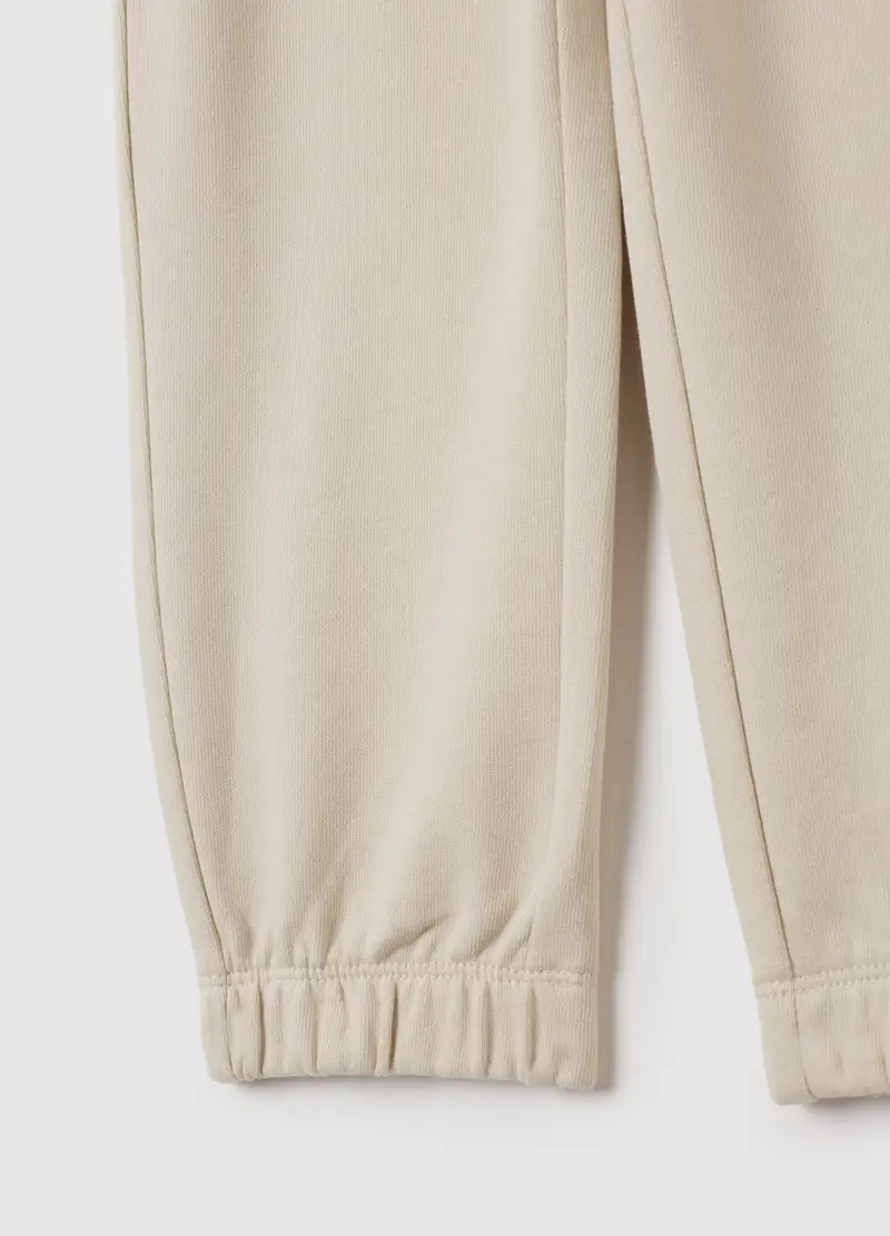 OVS, Pantaloni Da Bambino In Puro Cotone Beige Regular Fit, Beige, Taglia: 3-4 miniatura 3