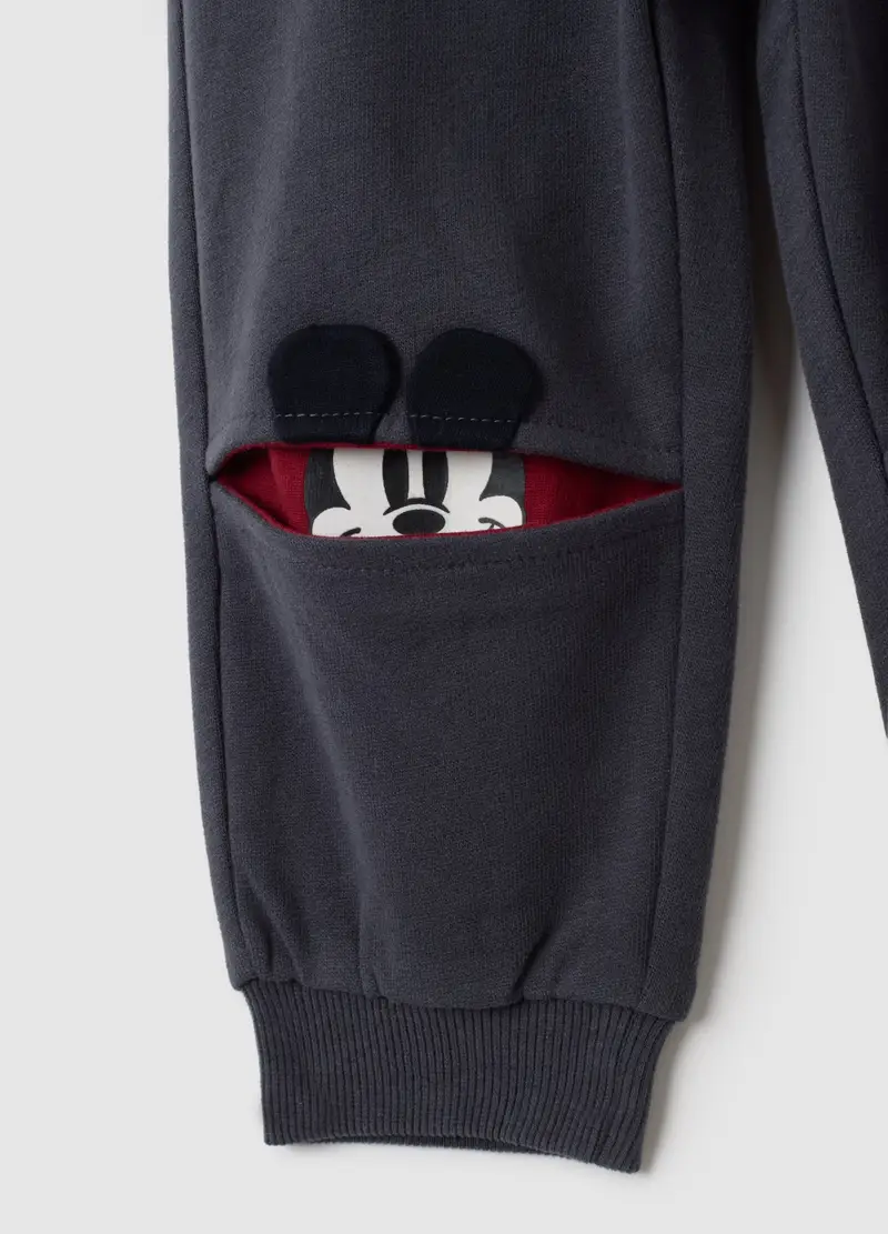 OVS, Pantaloni Da Bambino In Puro Cotone Nero Regular Fit, Nero, Taglia: 9-12 miniatura 3