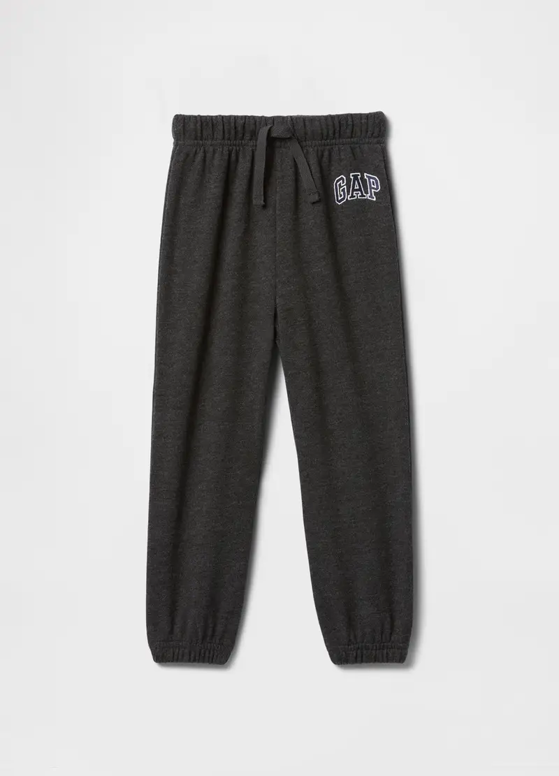 Pantaloni Grigi In Misto Cotone E Poliestere, Bambino, Nero